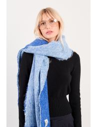 Écharpe réversible à franges