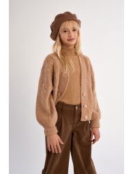 Puff-sleeved waistcoat, buttoned