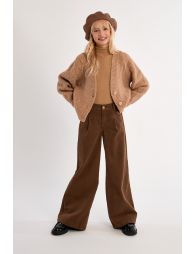 Puff-sleeved waistcoat, buttoned