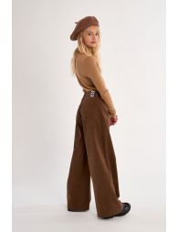 Pull en maille côtelée et irisée