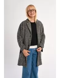 Manteau pardessus à chevrons