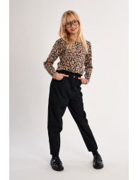 Pantalon taille paper bag