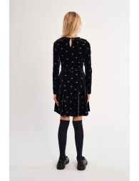 Vestido de niña de manga larga, estampado lazitos