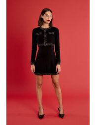 Gilet court parsemé de strass