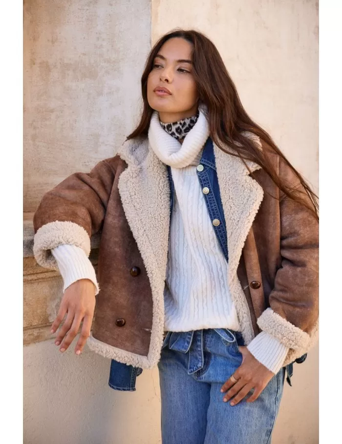 Manteau type aviateur 