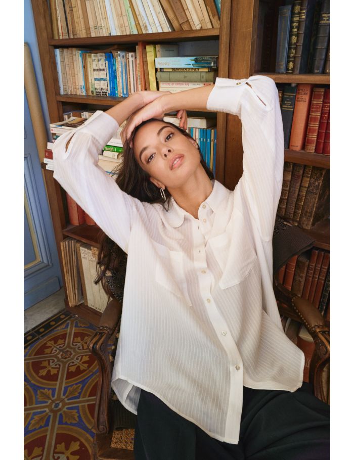 Striped shirt in transparency