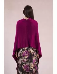 Poncho doux à franges