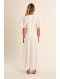 Long embroidered dress