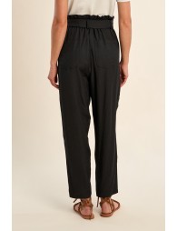Pantalon taille paperbag
