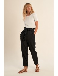 Pantalon taille paperbag