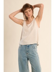Casual tank top, striped