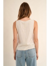 Casual tank top, striped