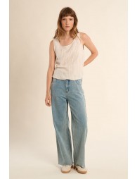 Casual tank top, striped