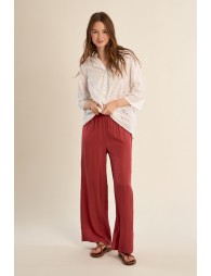 Cotton blouse in broderie anglaise