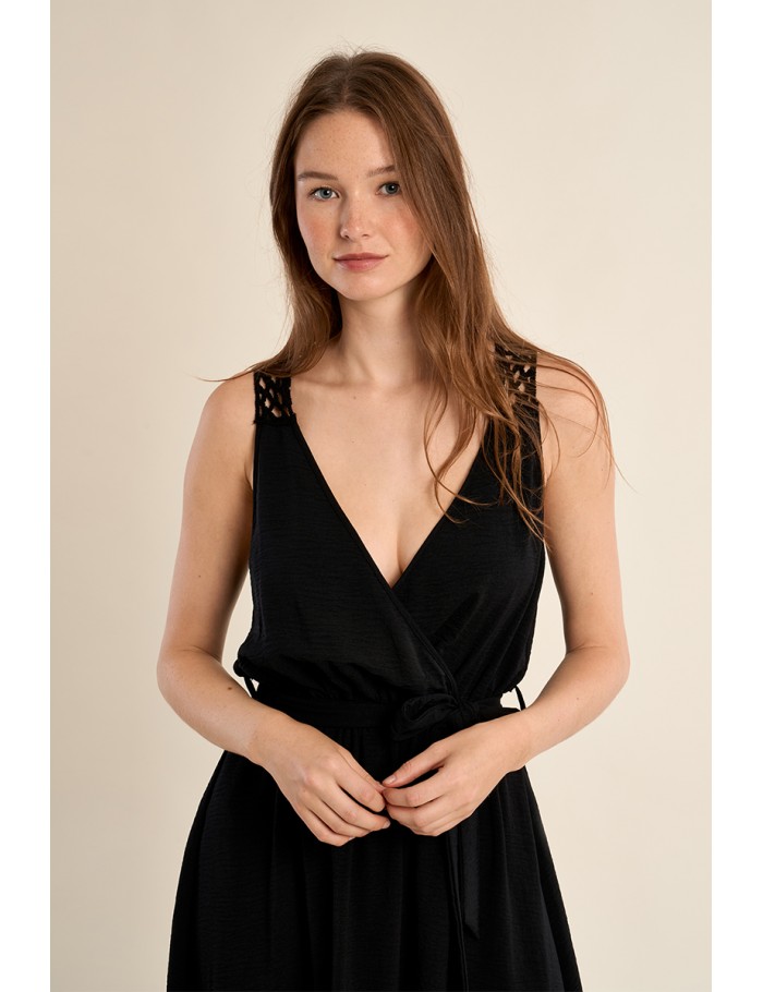 Robe longue avec dos ajouré