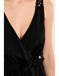 Maxi dress with openwork back