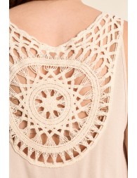 Robe longue avec dos ajouré