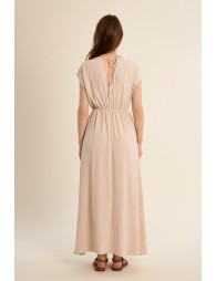 Maxi dress with elasticated waist