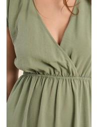 Robe longue avec taille élastiquée