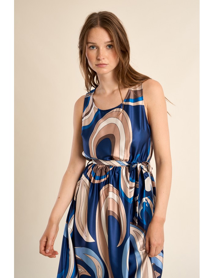 Robe longue imprimée