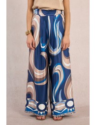 Pantalon large imprimé