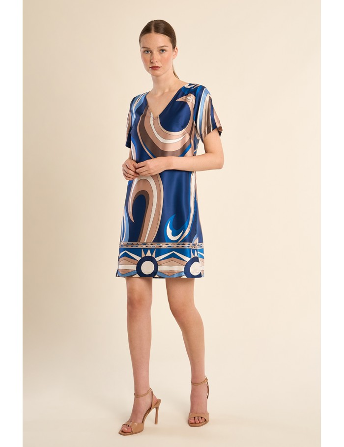 Robe t-shirt imprimée