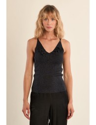 Top de mujer de tirantes, con detalles.