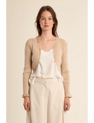 Boléro en maille basique