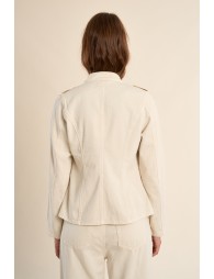 Chaqueta de mujer vaquera, estilo militar.