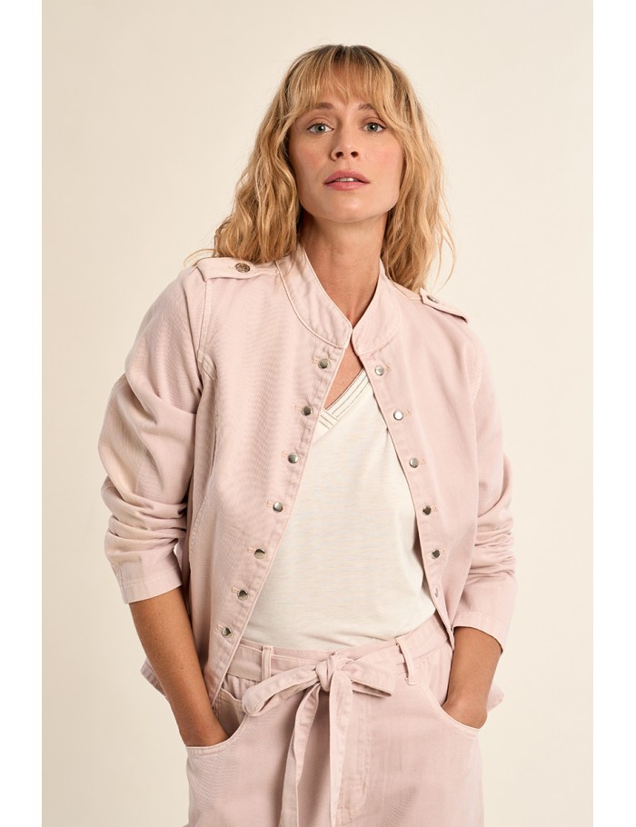 Chaqueta de mujer vaquera, estilo militar.