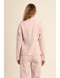 Chaqueta de mujer vaquera, estilo militar.