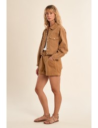 Veste courte en denim
