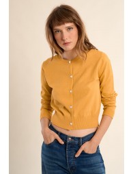 Buttoned cardigan, heart details