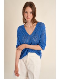 Maille manches courtes en crochet