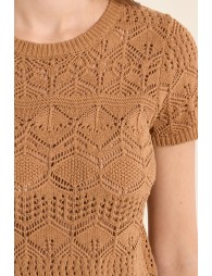 Maille manches courtes en crochet