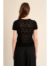 Maille manches courtes en crochet
