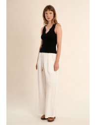 Débardeur en maille côtelée