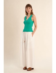 Ribbed knit tank top