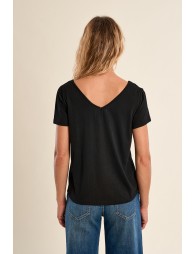 T-shirt décontracté avec détails brodés