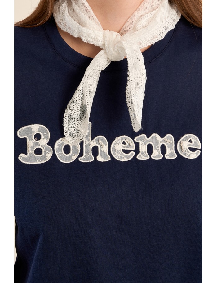 "T-shirt ""Bohème"" avec bandana "
