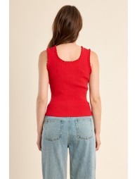 Ribbed tank top