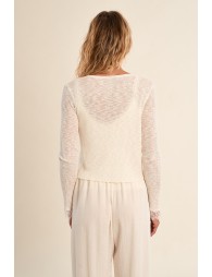 Gilet en maille nouable