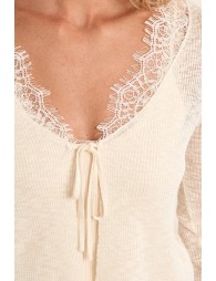 Gilet en maille nouable