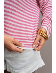 Long-sleeved knit, sailor shirt