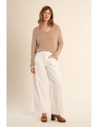 Long-sleeved knit, sailor shirt