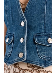 Denim jacket, V-neck