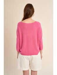 Jersey de mujer de manga larga, corte amplio.