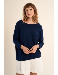 Jersey de mujer de manga larga, corte amplio.