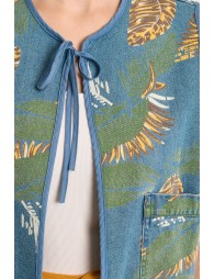 Quilted bolero, printed