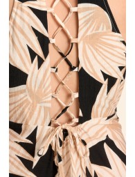 Maxi dress, with floral print